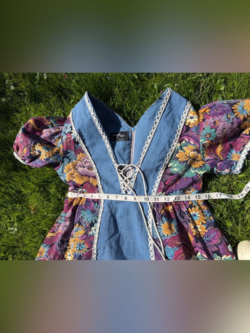 Rare Black Label Tapestry Gunne Sax - Picture 5 of 6